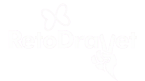 Logotipo RetoDravet letras blancas sin fondo