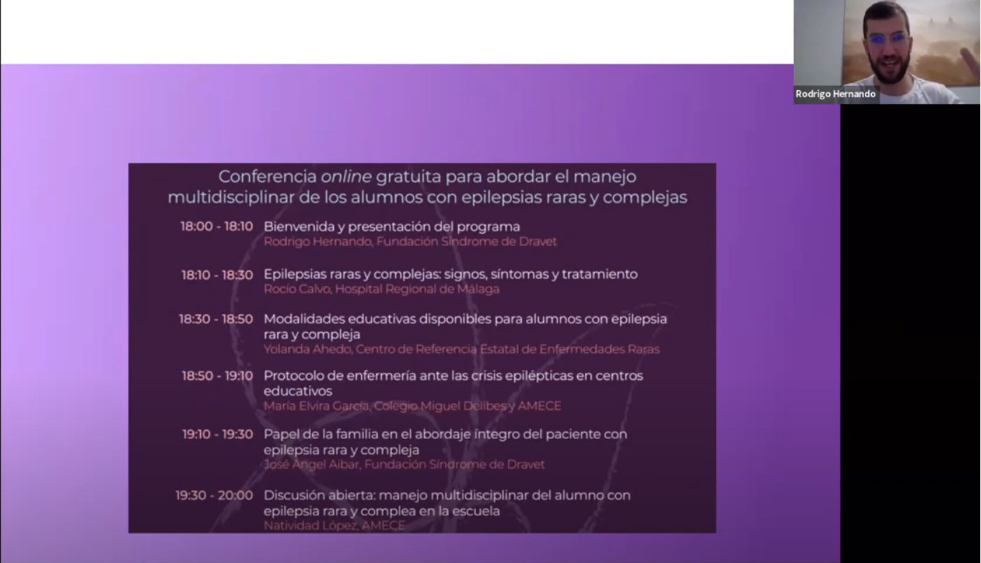 Conferencia Epilepsias Raras y Complejas en la Escuela – 1. Bienvenida y presentación del programa